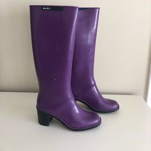 Marc by Marc Jacobs purple rain boots